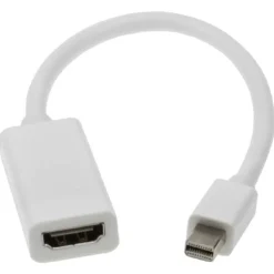 6.5" Mini DisplayPort Male To HDMI Female Adapter Cable