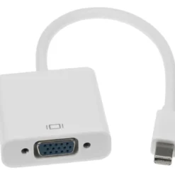 Mini DisplayPort Male To HD15 VGA Female Adapter