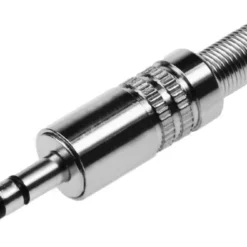 3.5mm Metal Stereo Plug Metal Housing W/Spring Wire Protection