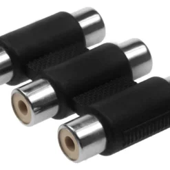 Triplet RCA Inline Coupler