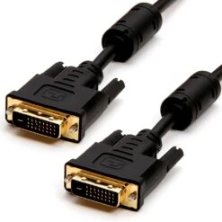 25Ft (7.6m) DVI-D Dual Link Video Cable Male/Male Black