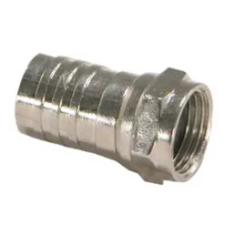RG59 F-Type Crimp-on Connector W/Attached Crimp Ring