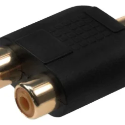 RCA Female To 2 RCA Female Y-Adapter