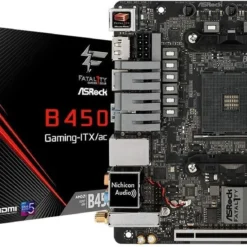ASRock Mini-ITX Motherboard (B450 Gaming-ITX/AC)