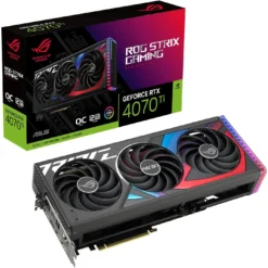 ASUS ROG Strix NVIDIA GeForce RTX 4070 Ti Gaming Graphics Card (PCIe 4.0, 12GB GDDR6X, HDMI 2.1a, DisplayPort 1.4a) ROG-STRIX-RTX4070TI-12G-GAMING