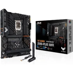 ASUS TUF Gaming Z690-Plus WiFi LGA 1700 (Intel12th /13th Gen) ATX Gaming Motherboard(PCIe 5.0,DDR5,4xNVMe SSD,14+2 Power Stages,WiFi 6,2.5Gb LAN,Front USB 3.2 Gen 2 Type-C Ports,Thunderbolt 4)