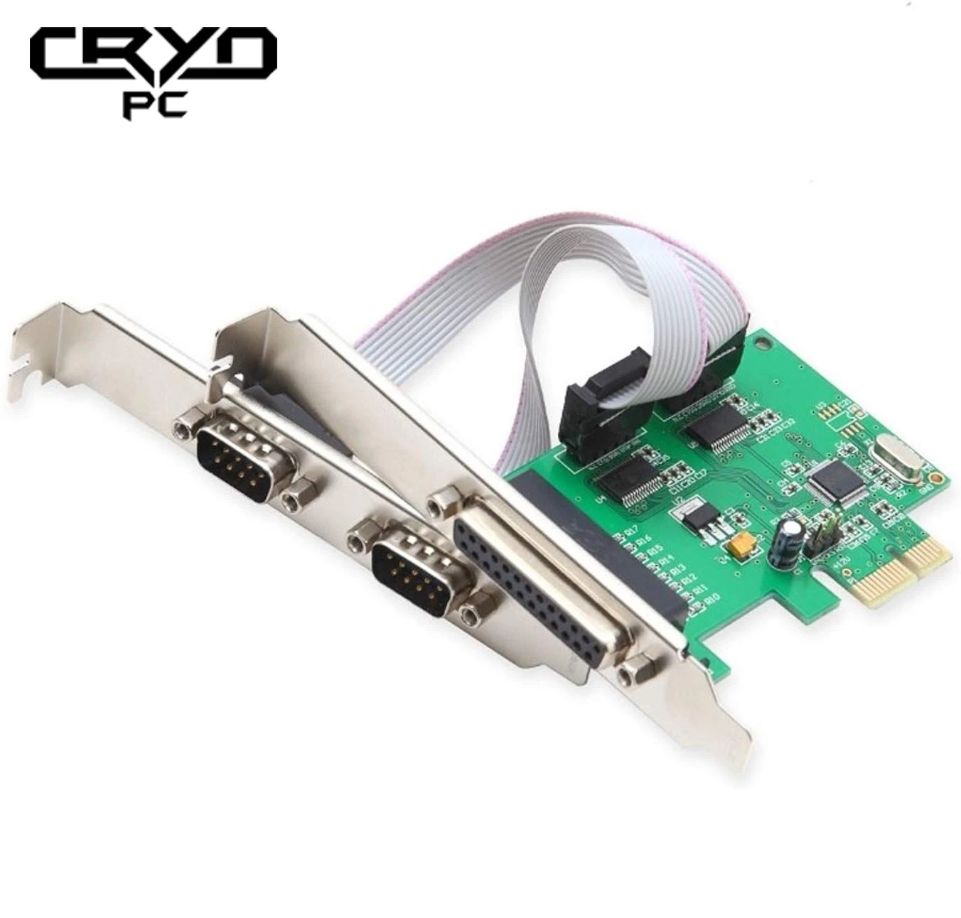 Cryo-PC PCIe 1-Port Parallel DB25F + 2 Serial Card DB9M