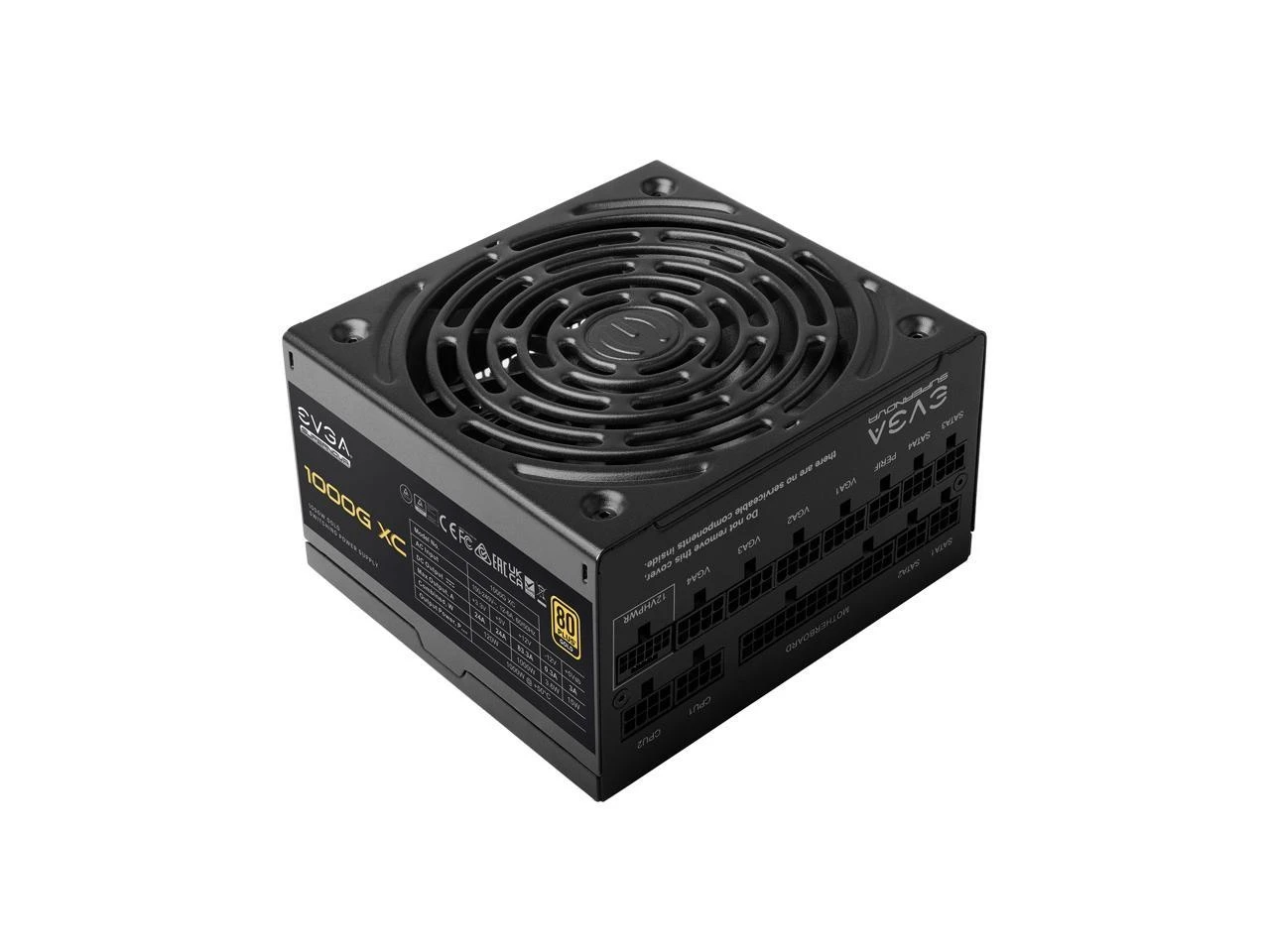 EVGA SuperNOVA 1000G XC, 80 Plus Gold 1000W, Fully Modular, Includes Power ON Self Tester, Compact 150mm Size, Power Supply 520-5G-1000-K1 - Image 2