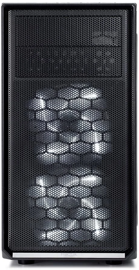 Fractal Design Focus Mini G - Mini Tower Computer Case - MATX - High Airflow - 2X Fractal Design Silent LL Series 120mm White LED Fans Included - USB 3.0 - Window Side Panel - Black - Image 5