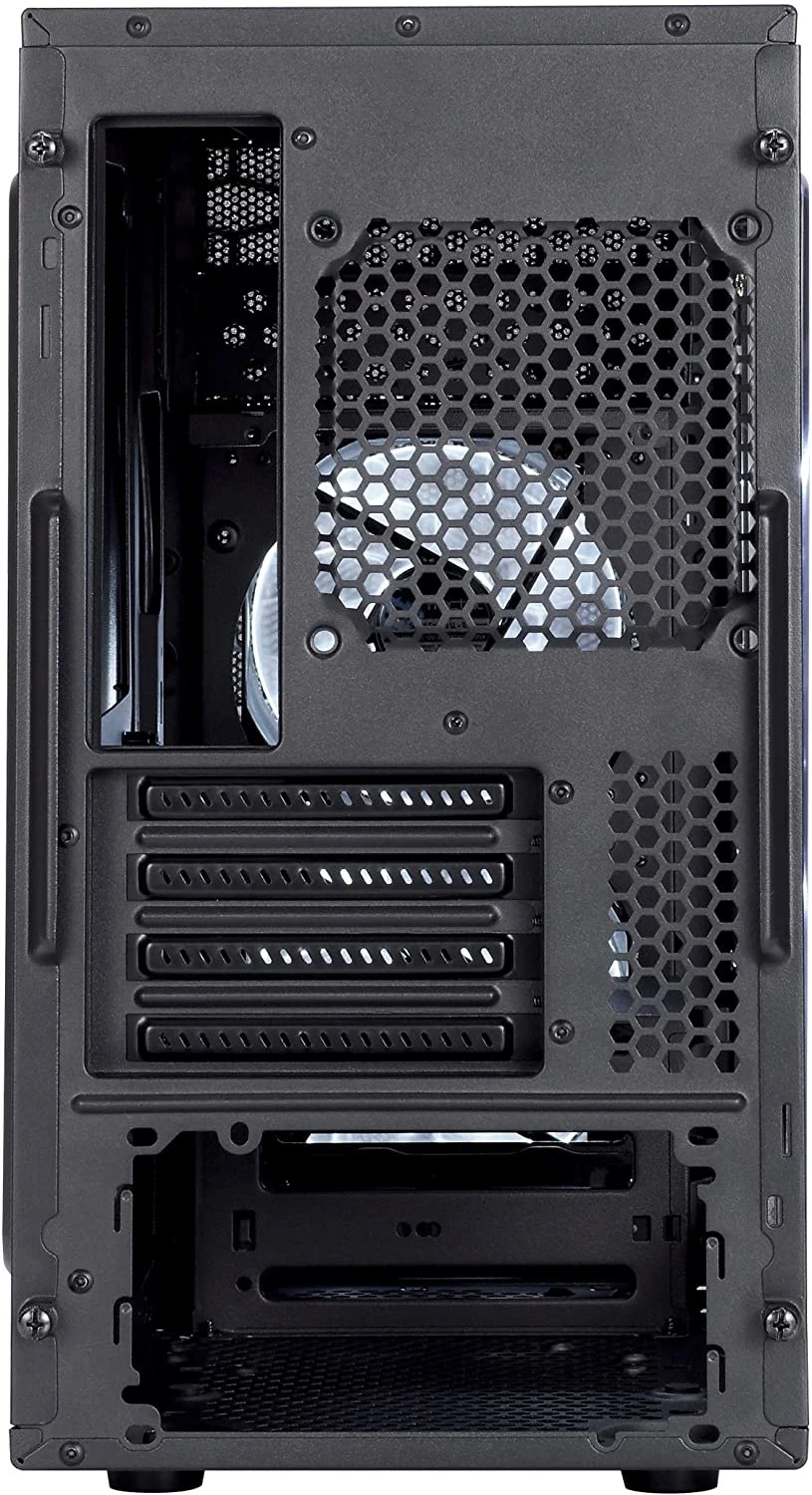 Fractal Design Focus Mini G - Mini Tower Computer Case - MATX - High Airflow - 2X Fractal Design Silent LL Series 120mm White LED Fans Included - USB 3.0 - Window Side Panel - Black - Image 7