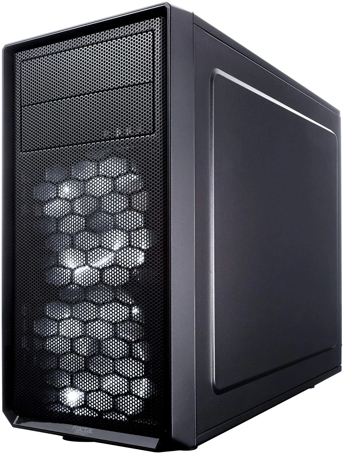 Fractal Design Focus Mini G - Mini Tower Computer Case - MATX - High Airflow - 2X Fractal Design Silent LL Series 120mm White LED Fans Included - USB 3.0 - Window Side Panel - Black - Image 8