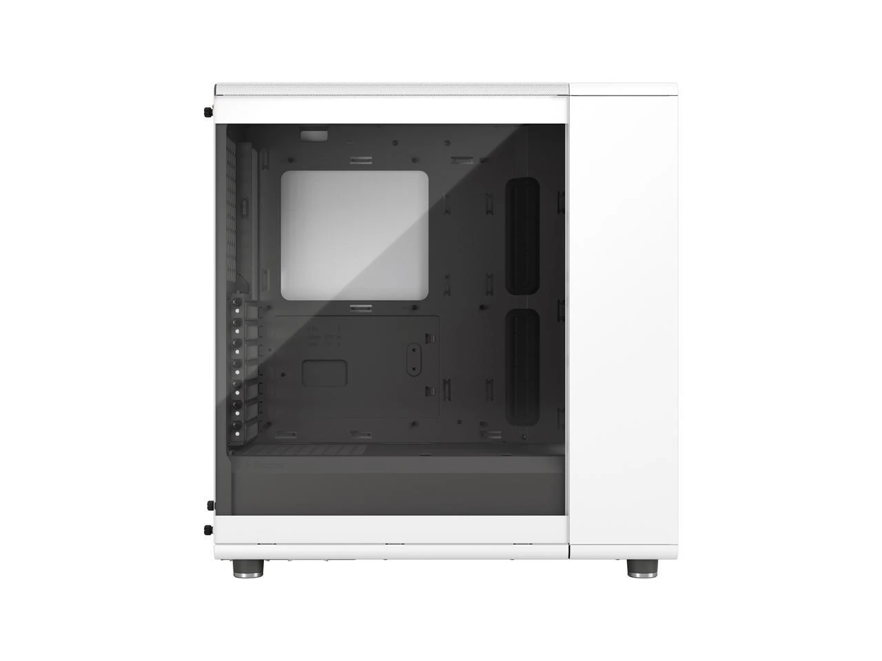 Fractal Design North ATX MATX Mid Tower PC Case - North Chalk White With Oak Front And Clear TG Side Panel - Image 3