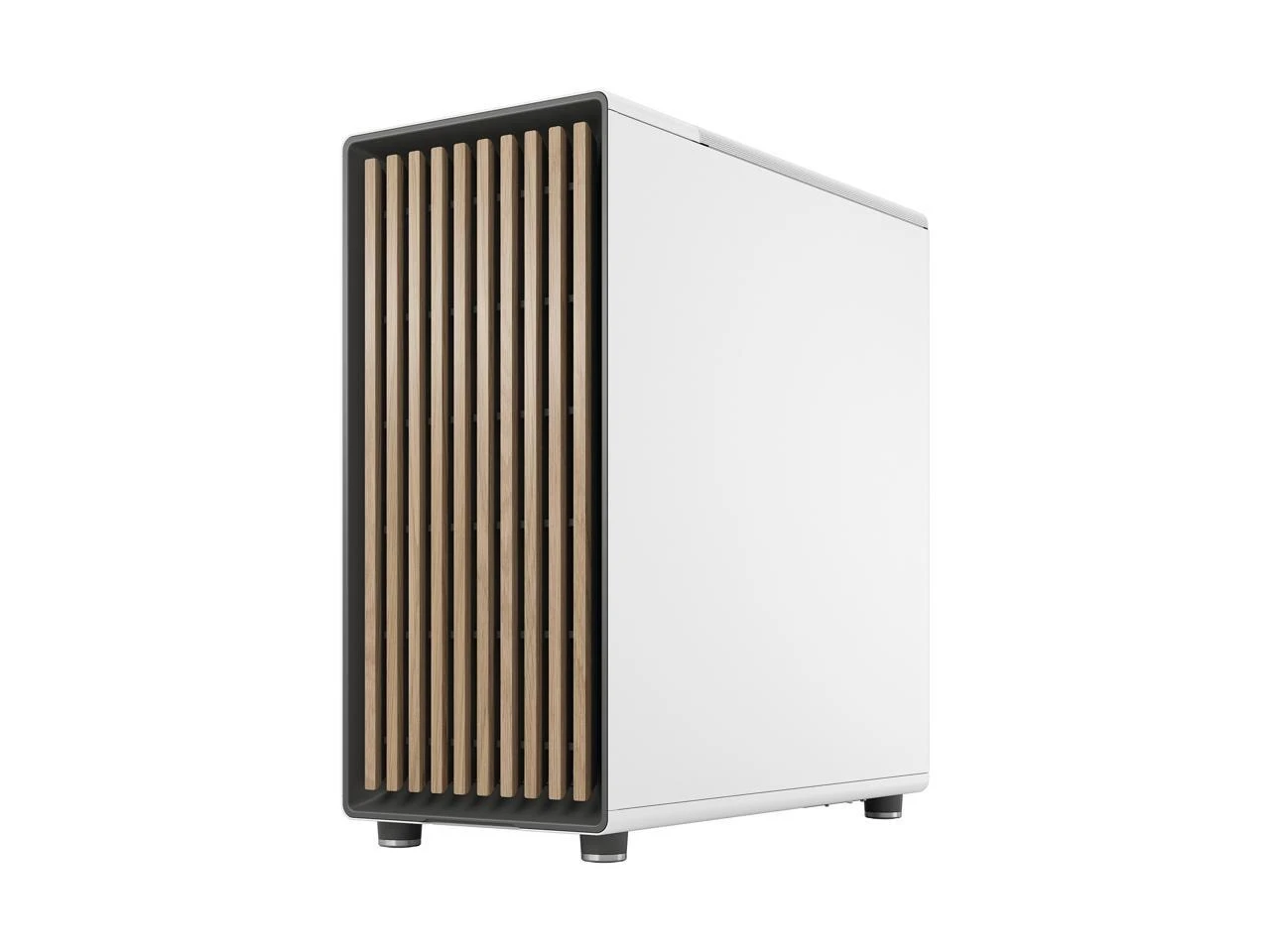Fractal Design North ATX MATX Mid Tower PC Case - North Chalk White With Oak Front And Clear TG Side Panel - Image 6