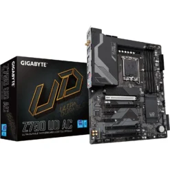 GIGABYTE Z790 UD AC LGA 1700 Intel Z790 ATX Motherboard With DDR5, Triple M.2, PCIe 5.0, USB 3.2 Gen2X2 Type-C, Intel Wi-Fi, 2.5GbE LAN, PCIe EZ-Latch, Multi-Key