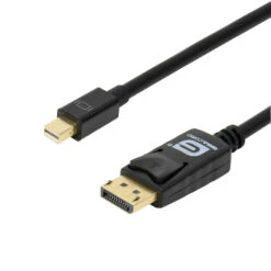 6Ft Mini DisplayPort To DisplayPort Cable Male/Male, Black (6 Foot) Thunderbolt Port Compatible, 4K Ready
