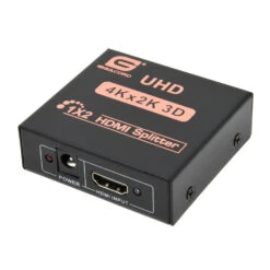 Gigacord 1x2 HDMI 2-Port Powered Splitter 1080p HD 4K HDTV (will Not Bypass HDCP)