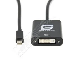 Gigacord 8" Mini DisplayPort Male To DVI Female Converter Adapter, Black