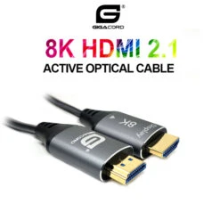 Gigacord 8K HDMI 2.1 AOC Fiber Cable HDMI 2.1 48Gbps 8K@60Hz 4K@120Hz Dynamic HDR/eARC/HDCP 2.2 / 3D Slim Flexible