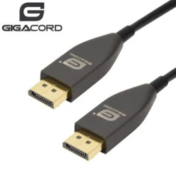 Gigacord DisplayPort 1.4 AOC Cable, 8K@60Hz, RGB 4:4:4, 32.4Gbps, Slim, Flexible 4-Core Optical Fiber With No Signal Loss (Choose Length)