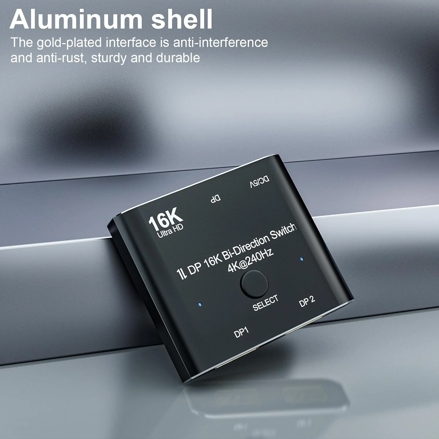 Gigacord DisplayPort 16K DP Switch Bi-Direction 8K@120Hz 4K@240Hz Splitter Converter For Multiple Source And Displays 16K DP Video Converter - Image 3