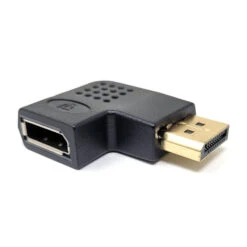 Gigacord DisplayPort Flat Right Angled 90 Degree Adapter Male/Female 4K