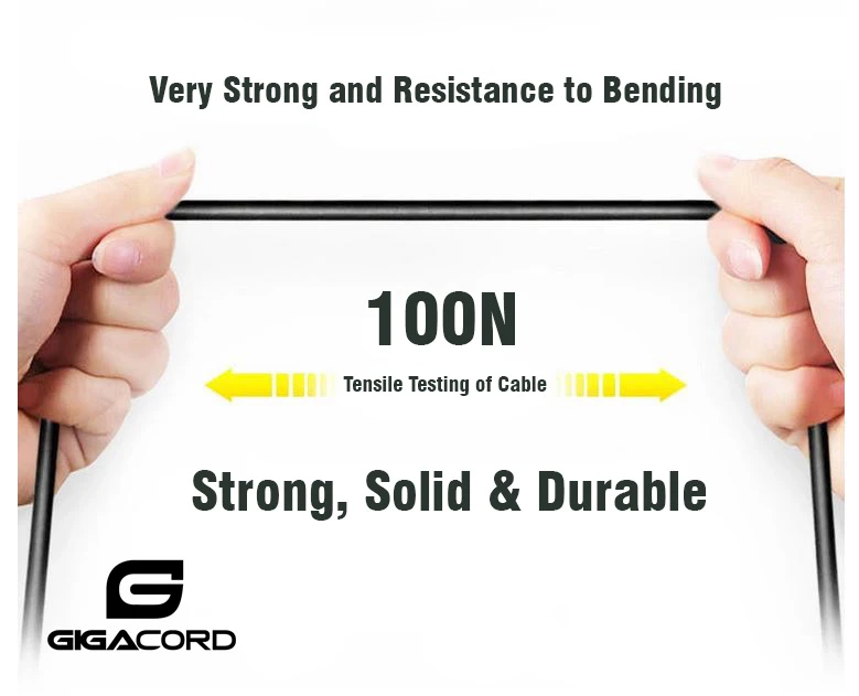 Gigacord Fiber Optic HDMI 2.0 Slim Flexible Cable 18Gbps, Supports 4K 60Hz(4:4:4, HDR10, ARC, HDCP2.2) 1440p 144Hz, One Direction (A-D) Interchangeable Metal Connectors (Choose Length) - Image 5
