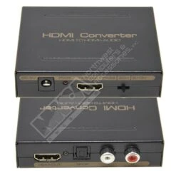 Gigacord HDMI To HDMI Toslink / RCA Audio Extractor Converter 1080P, Black