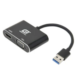 Gigacord USB 3.0 To HDMI/VGA Dual Output Converter 1080p Win7/8/10