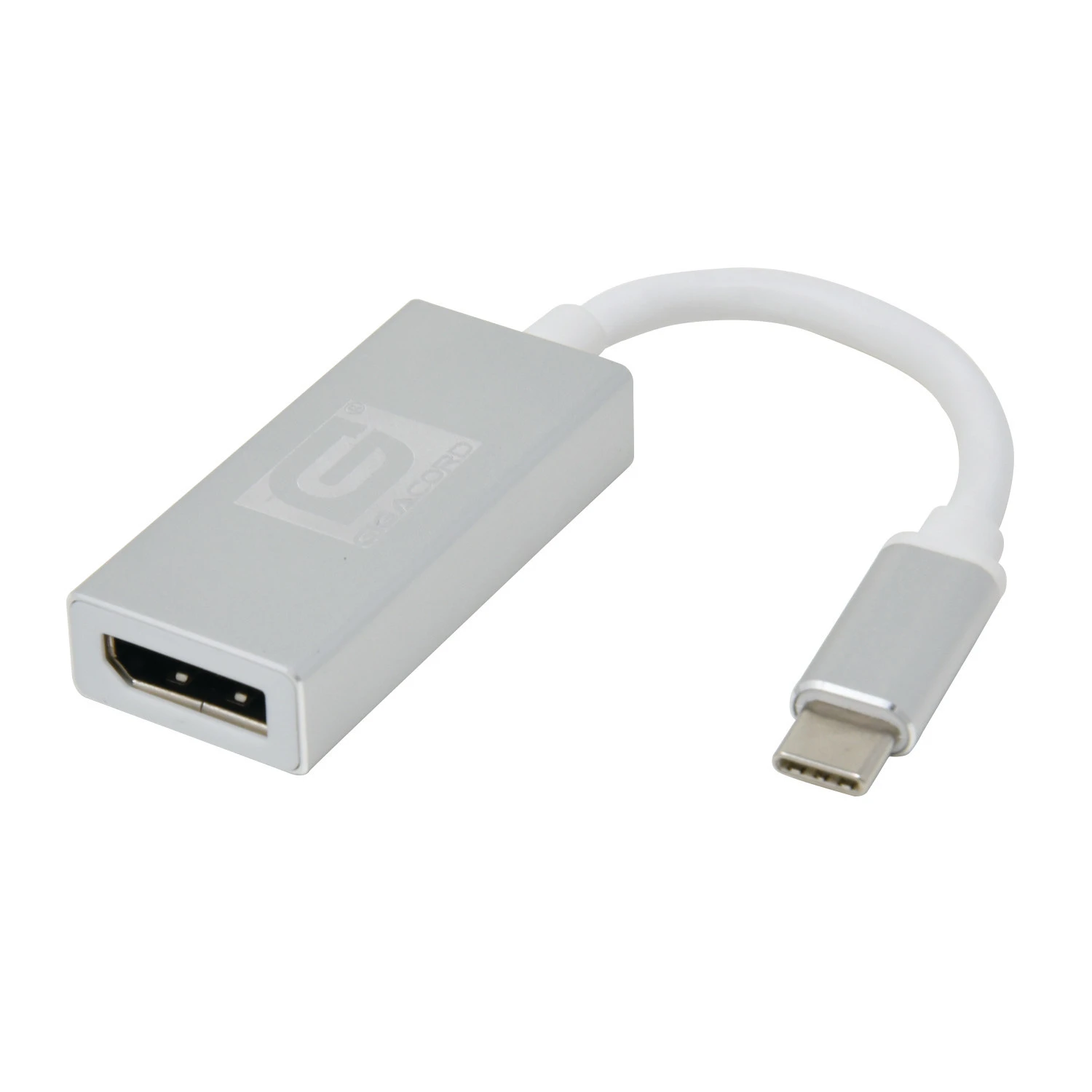 Gigacord USB-C Type-c Male To DisplayPort Female Adapter, Silver