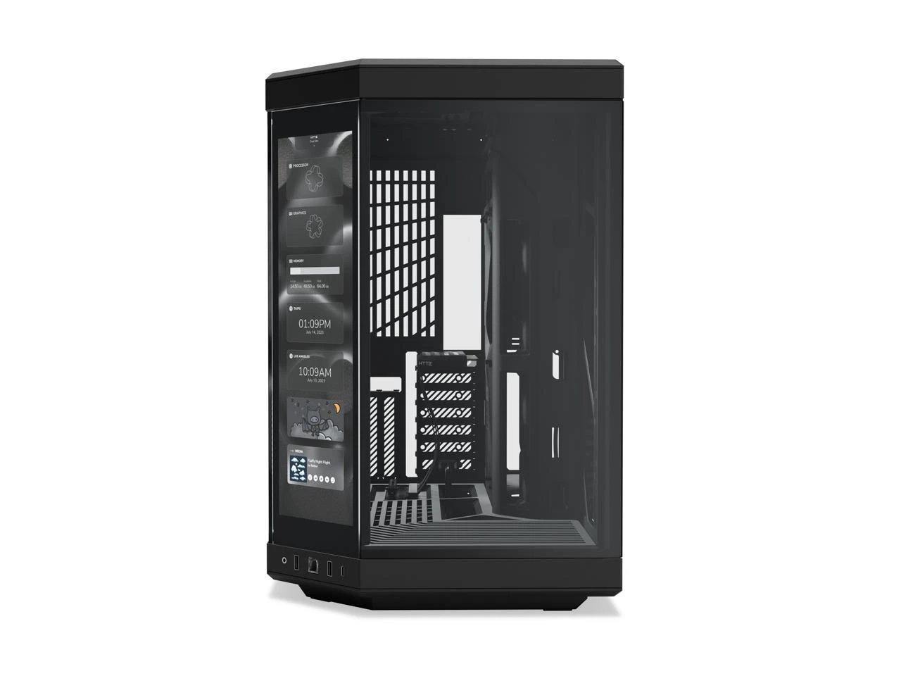 HYTE Y70 Touch Dual Chamber Mid-Tower ATX Case With Touchscreen, Black, CS-HYTE-Y70-B-L - Image 6