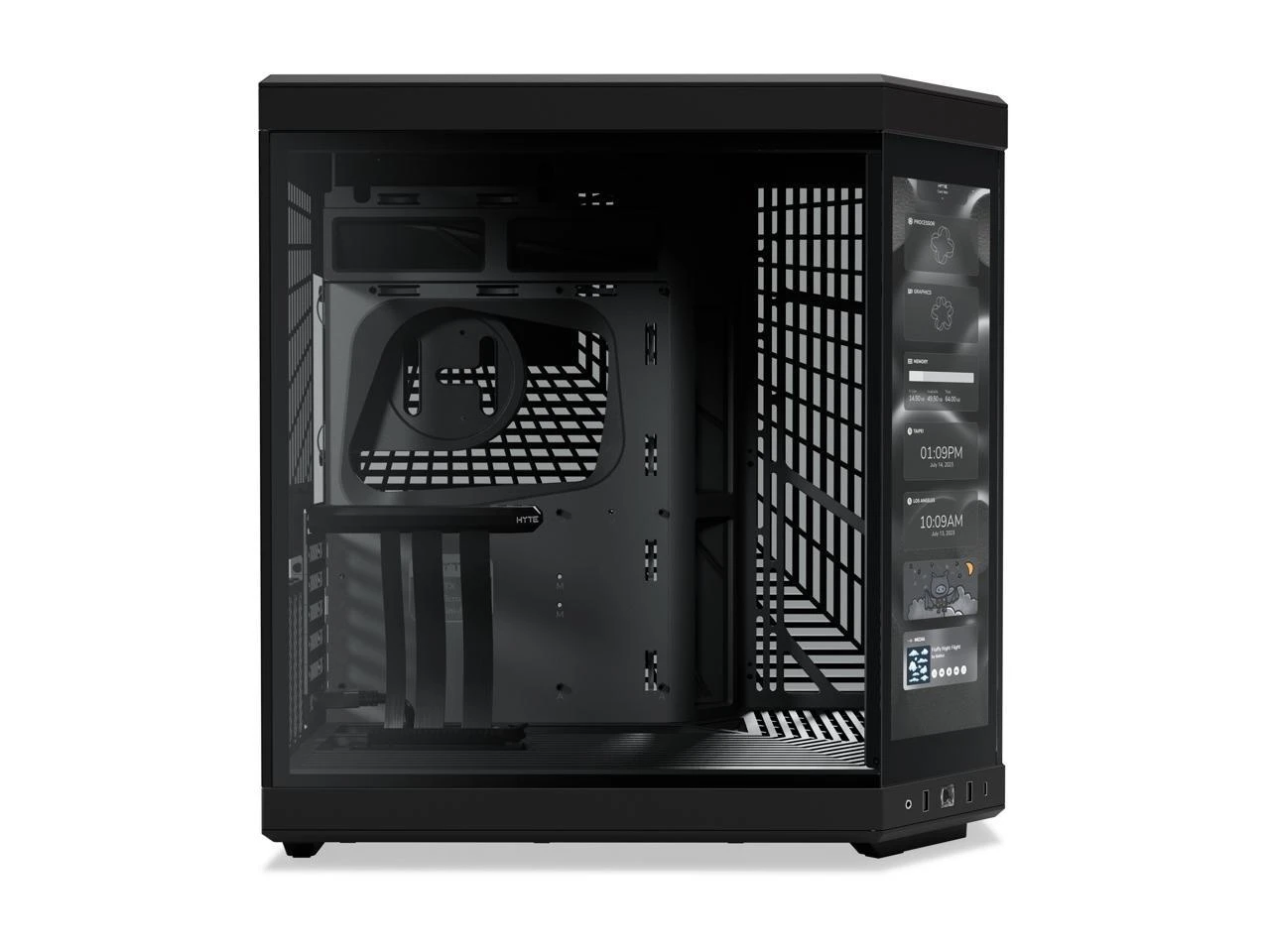 HYTE Y70 Touch Dual Chamber Mid-Tower ATX Case With Touchscreen, Black, CS-HYTE-Y70-B-L - Image 2