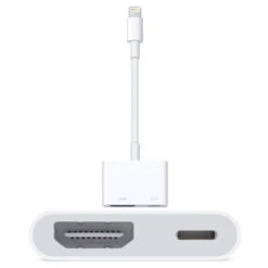 IPhone Lightning To HDMI + Charging Adapter Cable, White