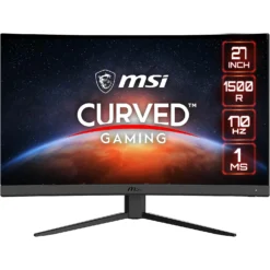 MSI G27C4 E2, 27" Gaming Monitor, 1920 X 1080 (FHD), VA, 170Hz, FreeSync Premium, HDMI, Displayport, Tilt,Black