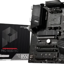 MSI PRO B550-VC ProSeries Motherboard (AMD AM4, DDR4, PCIe 4.0, SATA 6Gb/s, M.2, USB 3.2 Gen 2, HDMI/DP, ATX)