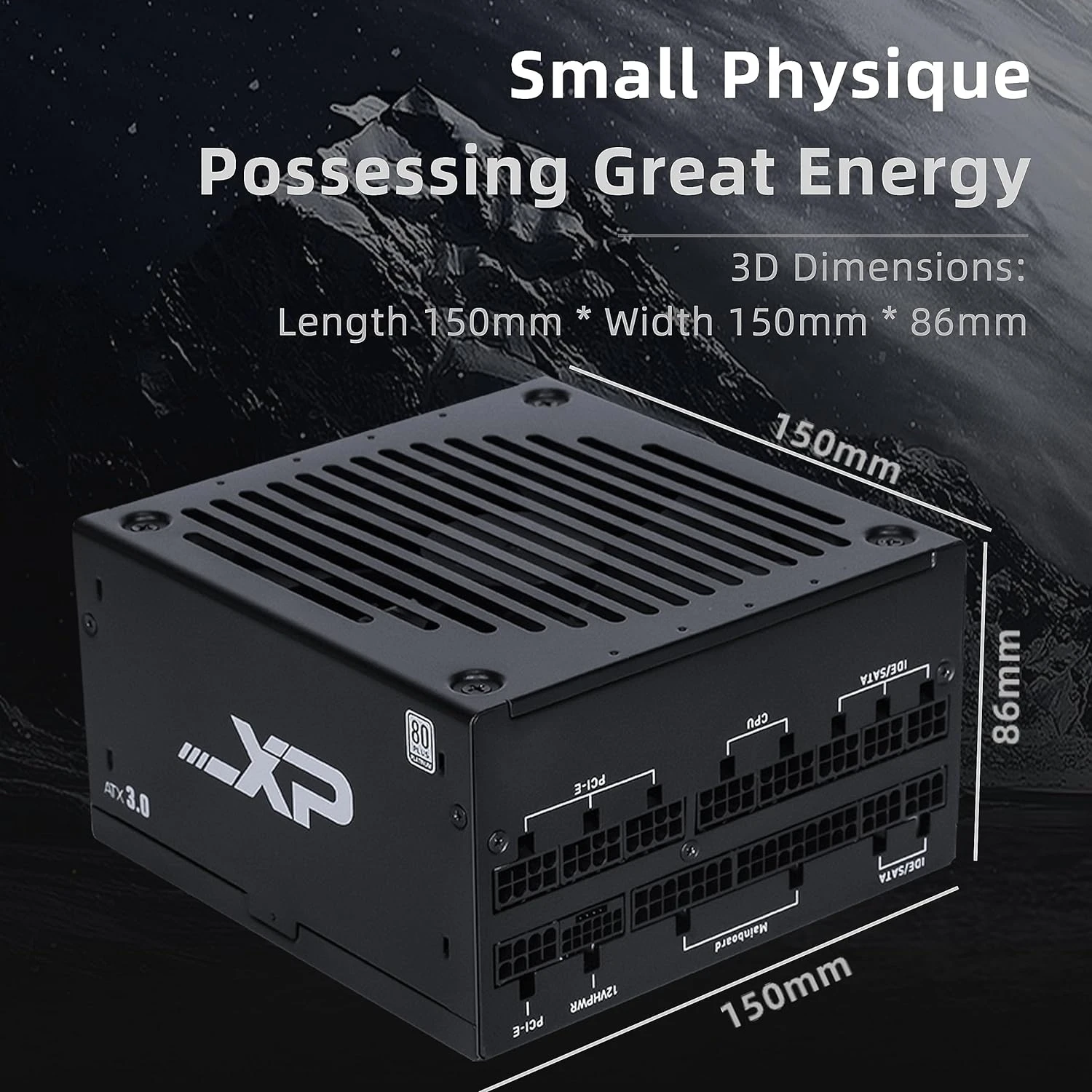 SAMA Platinum 850W PC Power Supply ATX3.0 PCIE5.0 12VHPWR Full Voltage 80Plus Gold PSU ECO Mode ATX Power Supply - Image 2