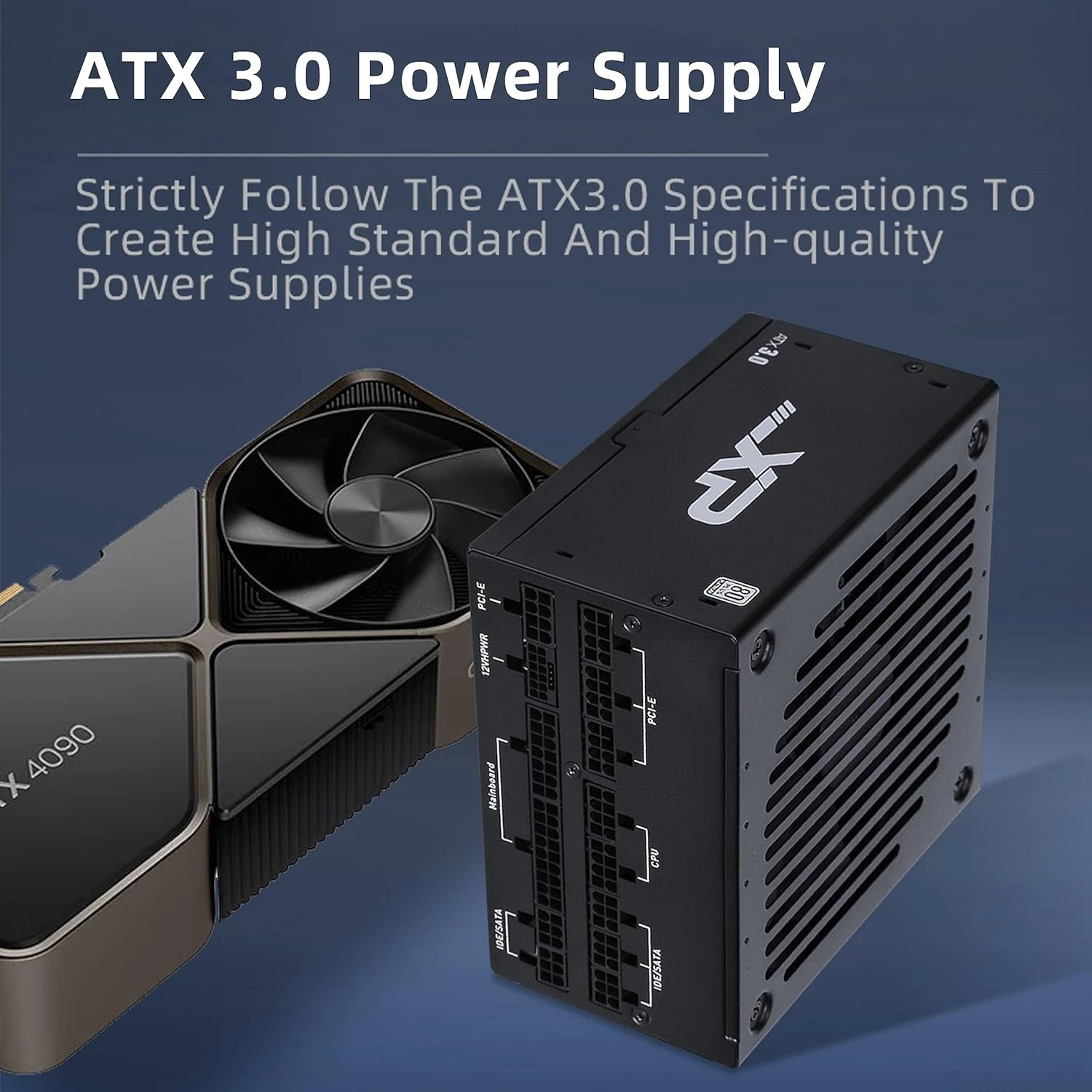 SAMA Platinum 850W PC Power Supply ATX3.0 PCIE5.0 12VHPWR Full Voltage 80Plus Gold PSU ECO Mode ATX Power Supply - Image 4