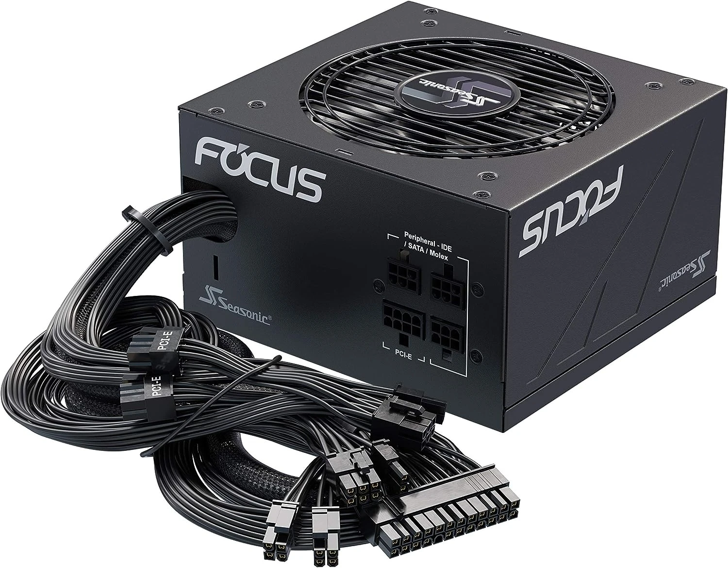 Seasonic FOCUS GM-850, 850W 80+ Gold, Semi-Modular, Fits All ATX Systems, Fan Control In Silent And Cooling Mode, 7 Year Warranty, Perfect Power Supply SSR-850FX - Image 4