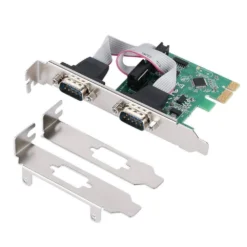 SHINESTAR PCIe Serial Expansion Card, 2 Port PCI Express 1.0 X 1 To Industrial DB9 COM RS232 Converter Adapter Controller For Desktop PC With Low Bracket