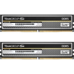 TEAMGROUP Elite Plus DDR5 16GB (2x8GB) 4800MHz PC5-38400 CL40 Unbuffered Non-ECC 1.1V UDIMM 288 Pin Desktop Memory Module Ram (Black) - TPBD516G4800HC40DC01