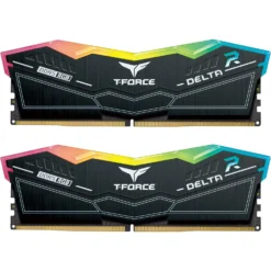 TEAMGROUP T-Force Delta RGB DDR5 Ram 32GB (2x16GB) 6000MHz PC5-48000 CL30 Desktop Memory Module Ram For 600 700 Series Chipset XMP 3.0 Ready Black - FF3D532G6000HC30DC01