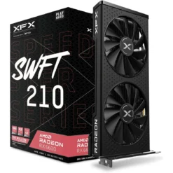 XFX Speedster SWFT 210 Radeon RX 6600 CORE Gaming Graphics Card With 8GB GDDR6 HDMI 3xDP, AMD RDNA 2 RX-66XL8LFDQ